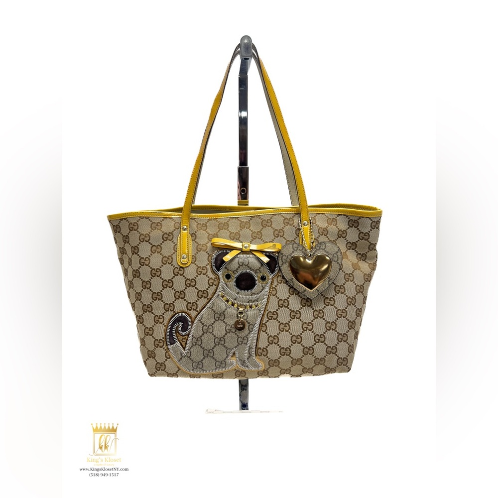 Gucci Rare Pug Oliver Guccioli Tote